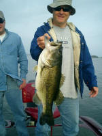 Clay Spears with a 12.4 lb Lake Fork trophy bass caught 5/13/08