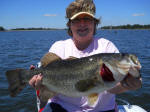 Connie caught this Lake Fork bass, her personal best 