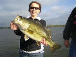 Melinda Suggs with her personal best caught while fishing with Pro Guide John Tanner 