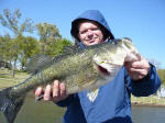 Terry Cates from Tennessee with this nice bass while fishing with Pro Guide Gary Johnson. 
