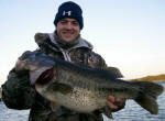 Cory with his biggest bass ever, a 9.6, along with a 7.8 caught on the same day, 4/6.