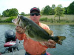 Buster Kirkland caught a 9.8 lb Bass on Lake Fork on April 1, 09. Caught while fishing with Pro Guide JW Peterson