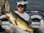 A trophy bass caught while fishing with Pro Guide Marc Mitchell