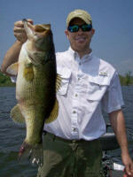 A nice trophy bass caught while fishing with Pro Guide Marc Mitchell