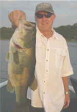 Pro Guide Gary Johnson with an eight pounder caught on July 8. 