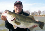 Pro Guide Tom Redington with an 8 lb. 10 oz. Lake Fork bass
