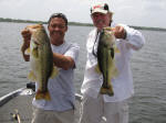  Pro Guide Eddie Garrett and Guide Johnny Guice catching doubles at Lake Fork.