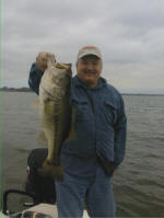 Mike Zajeski with a 6.5 lb Bass on Feb 25 at Lake Fork fishing with Pro Guide JW Peterson 2-25-11