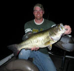 Fish was caught while on April 3rd while fishing with Lake Fork guide Nathan Fields.  Fish was 23  inches long and weighed just over 9 lbs.