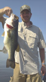 John Bonsol from Dallas with a hog he caught while fishing with Pro Guide John Tanner on 9/29