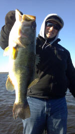 Preston Strong with his biggest bass ever from Lake Fork.  Caught on 11/28 with Pro Guide John Tanner 