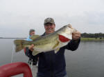 Andy Bardach with a 9lb 2oz Lake Fork bass caught while fishing with JW Peterson 
