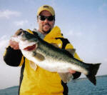 Brandon Hunt with one over 9lbs during his recent trip with Pro Guide Jimmy Everett