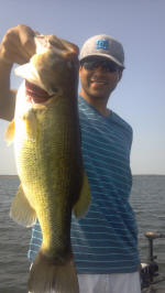 Caught August bass fishing with John Tanner