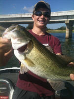 Bass caught fishing with Pro Guide Eddie Garrett