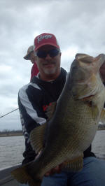 Pro Guide John Tanner with a Lake Fork bass caught 2-1914