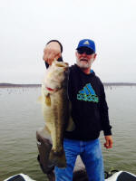 Lynn. From Shreveport La. caught this bass fishing with Pro Guide Tom Evans