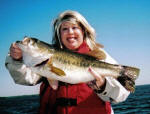 Melody Winters with a 7lb plus caught while fishing with Pro Guide Jimmy Everett