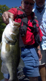 Nice Lake Fork Lunker caught while fishing with Pro Guide John Tanner 