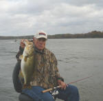 Pete Knight from Abilene caught this 7 pound bass fishing with Pro Guide Gary Johnson on Wednesday