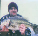 Eric Daniel with his third cast caught this nice Lake Fork bass.