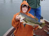 Matthew Lane and son caught an 8 lb. and 5 minutes caught a 10 lb. 