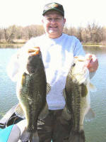 2 nice Lake Fork bass caught while fishing with Lake Fork Pro Guide Marc Mitchell