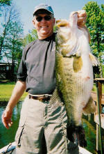 Tom caught this Lake Fork trophy bass fishing with Pro Guide Lance Vick