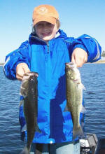 10 year old Aaron had a blast catching a bunch of bass on a drop shot, caught fishing with Pro Guide Tom Redington