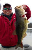 Pro Guide Tom Redington with a 9lb 4 oz lunker caught on a lipless crankbait. 1-23-07