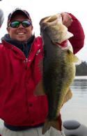 Lake Fork Pro Guide Tom Redington with a 10 lb 4 oz. beauty caught March 10th.