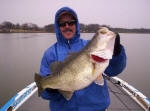 Pro Guide John Tanner with a Lake Fork hog.