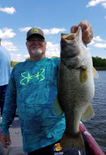 Bass fishing with Guide JW Peterson