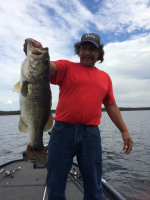 Art Barboza from Sacramento, CA caught this nice bass while fishing with Guide Andrew Grills
