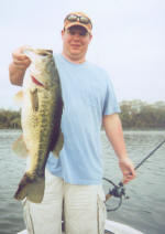 Chris Golden caught this bass fishing with Pro Guide Tony Clark