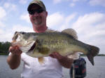 Chuck Paul with an 8.0 he caught with on 4/3 on a white Grande Bass