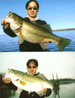 Mr. Okamoto with another 9lber and another over 8lbs