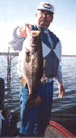 Bill Hicks from Austin Tx with a Lake Fork Bass caught in March while fishing with Guide JW Peterson