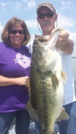 Bass caught fishing with Eddie Garrett