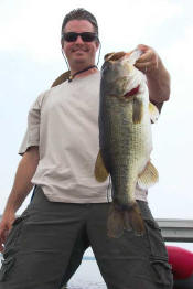 Jay Gulley with a 7 pound Lake Fork bass.
