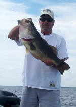  Arnold Thorton from Dallas caught this 10 lb. bass  while fishing with Lake Fork Pro Guide John Tanner