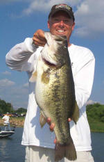Pro Guide Tom Redington with a 10 lb. 6oz. bass