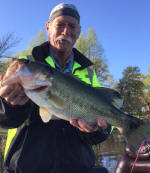 bass caught while fishing with Lake Fork Guide Sam Cotton