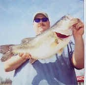 Casey Starsky caught this Lake Fork bass weighing 11 lbs.