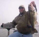 Brad waters with a 7 1/2 lb. bass 