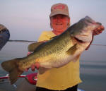 Jeanette Albrecht from New Braunsfels, TX. She had a killer day while fishing with  Pro Guide  John Tanner on 7/19. This was one of the many big uns she caught that day. 