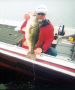 Pro Guide Tony Clark with a Lake Fork hawg.