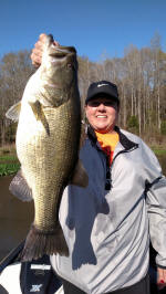 Bass caught fishing with Pro Guide John Tanner