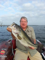 John Ackley with a 10.2 Lake Fork Bass caught 6/16/14