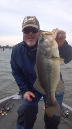 Pro Guide John Tanner with a Lake Fork bass